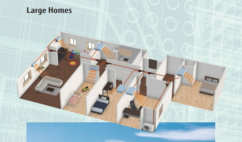 Mẫu thiết kế điều hòa trung tâm cho căn hộ