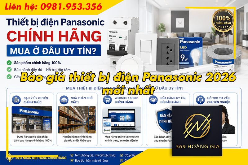 Báo giá thiết bị điện Panasonic 2026