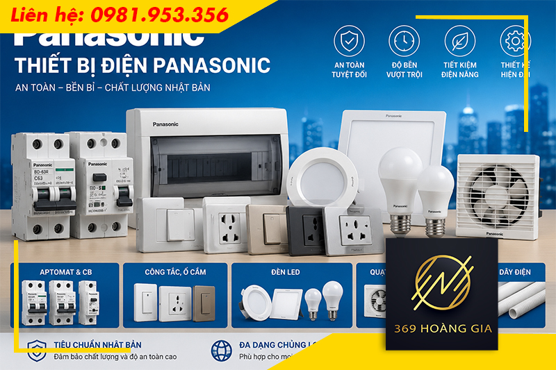 Các loại thiết bị điện Panasonic