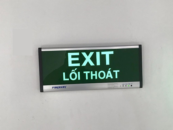 đèn exit 1 mặt paragon 2