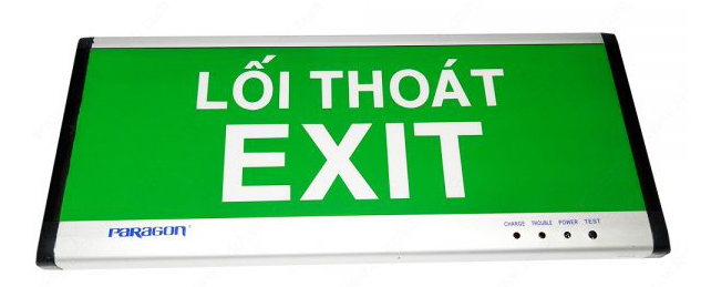 đèn exit 1 mặt paragon