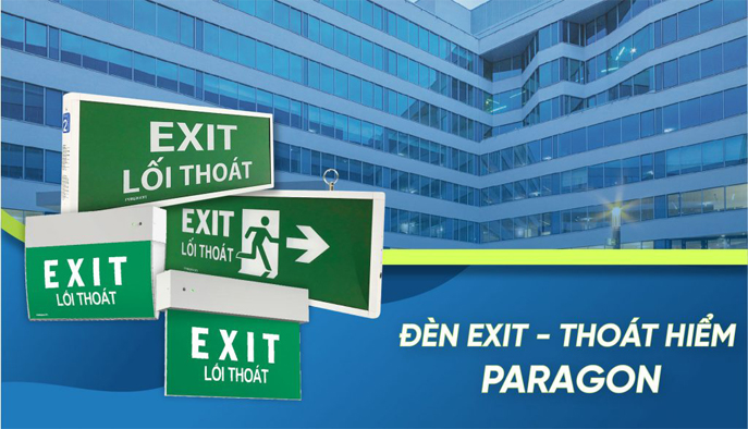 đèn exit paragon 1
