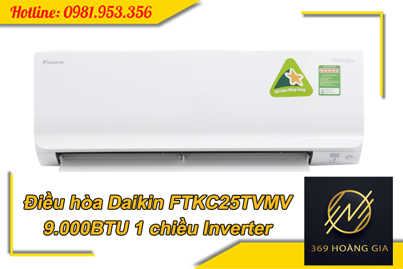 Điều hòa Daikin FTKC25TVMV 9.000BTU 1 chiều Coanda inverter R32