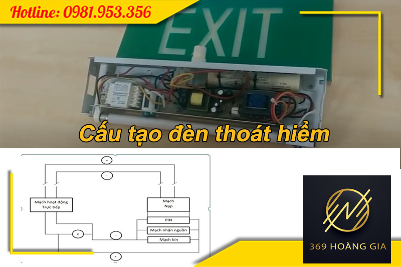 Cấu tạo đèn thoát hiểm