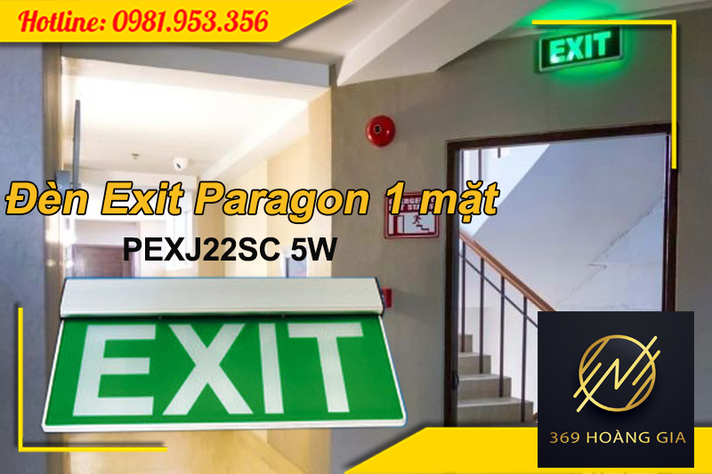 Đèn Exit Paragon PEXJ22SC 1 mặt
