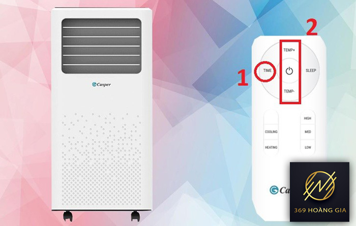 cách hẹn giờ trên điều hòa casper 18