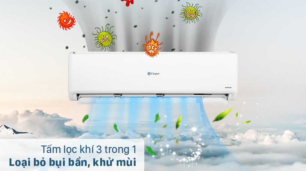 điều hòa casper 1 chiều inverter gc-24is32 1