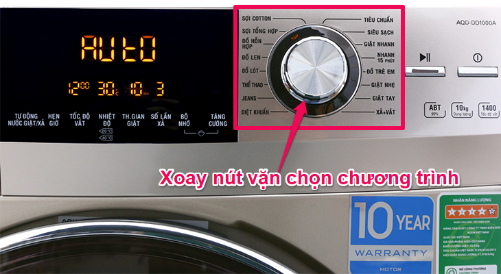 hướng dẫn sử dụng máy giặt aqua 8kg cửa ngang 1