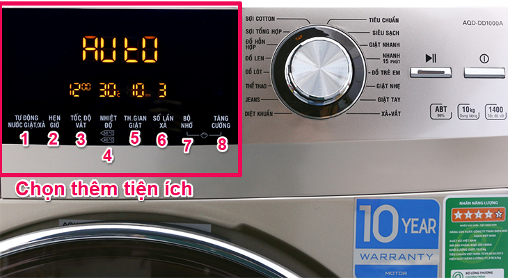 hướng dẫn sử dụng máy giặt aqua 8kg cửa ngang 2