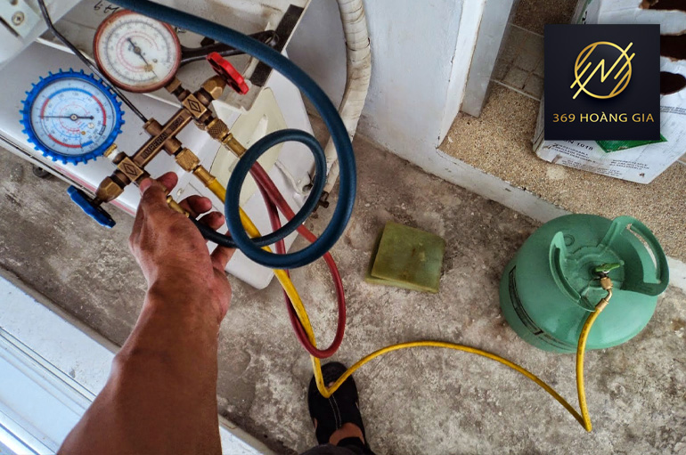 quy trình nạp gas điều hòa 2