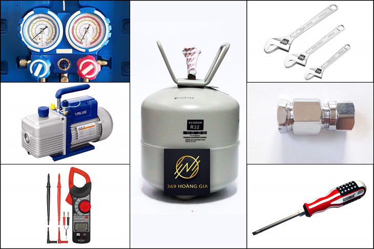 quy trình nạp gas điều hòa 3