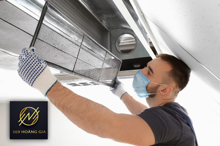 vệ sinh điều hòa âm trần nối ống gió 2
