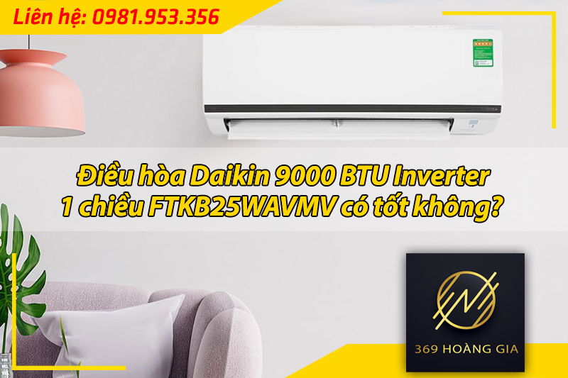 điều hòa daikin 9000btu ftkb25wavmv