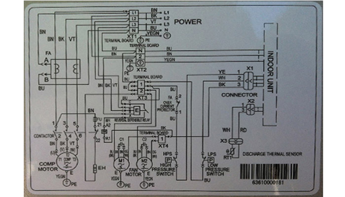 đấu dây máy lạnh aqua inverter 2