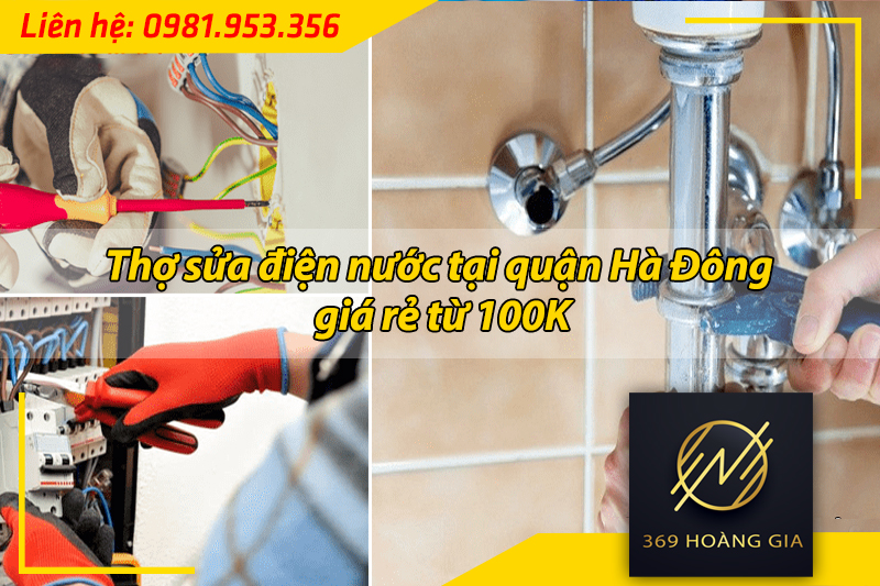 thợ sửa điện nước tại quận hà đông