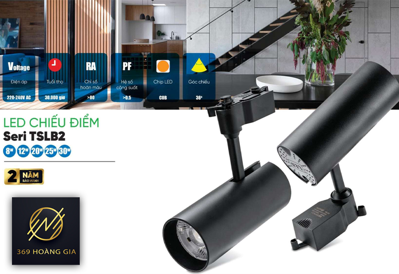 đèn led chiếu điểm mpe 1