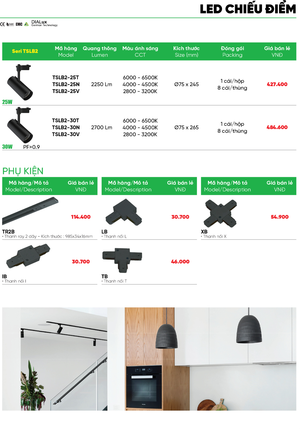 đèn led chiếu điểm mpe tslb2 1