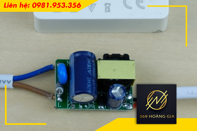 Đèn led âm trần nhấp nháy do bộ nguồn-Driver bị hỏng
