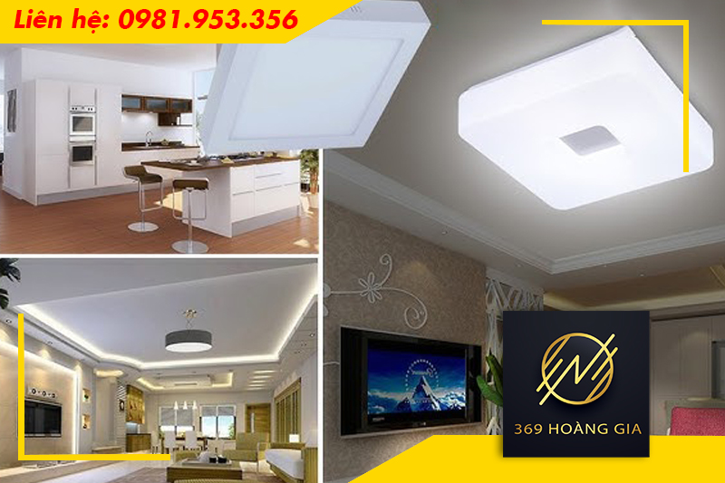 Cách lựa chọn kích thước đèn LED ốp trần