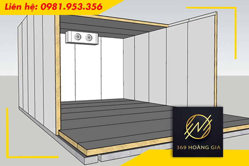 Lắp đặt hệ thống dàn lạnh và cụm máy nén