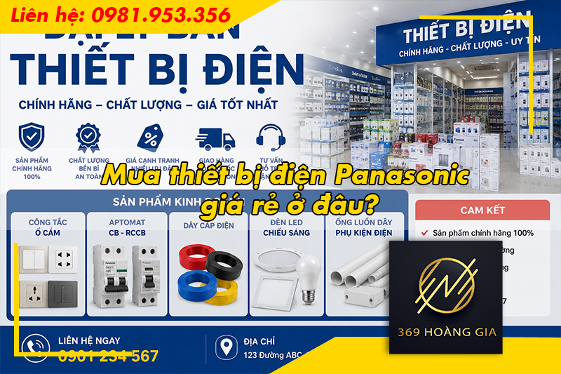 Mua thiết bị điện Panasonic giá rẻ ở đâu?
