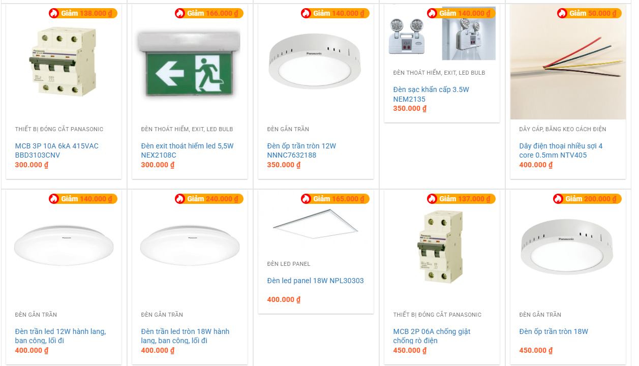 đèn led panasonic