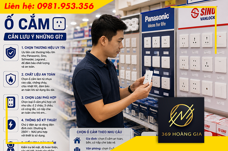 Kinh nghiệm chọn mua ổ cắm điện chất lượng