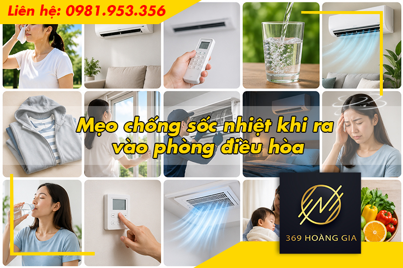 Mẹo chống sốc nhiệt khi ra vào phòng điều hòa