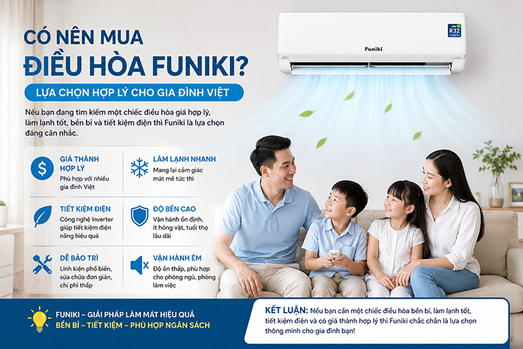 Có nên mua điều hòa Funiki không?