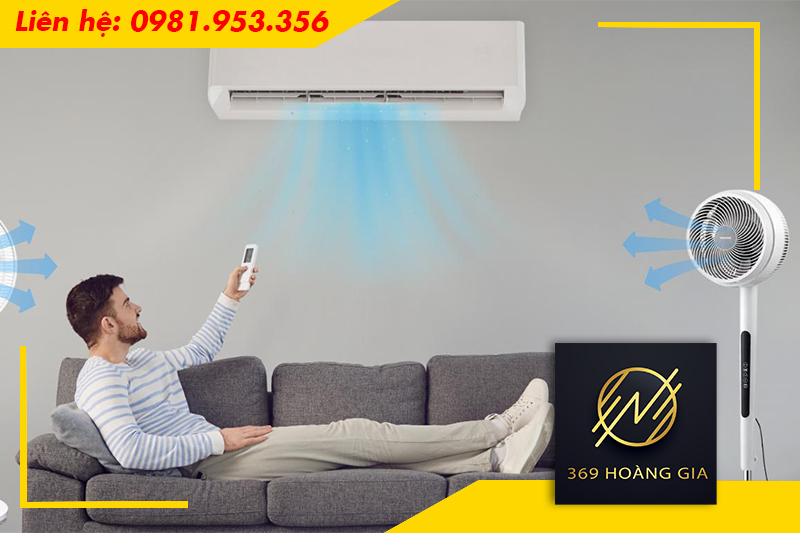 kết hợp quạt với điều hòa