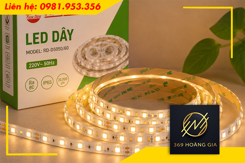 Những lưu ý quan trọng khi lắp đặt đèn LED dây Rạng Đông