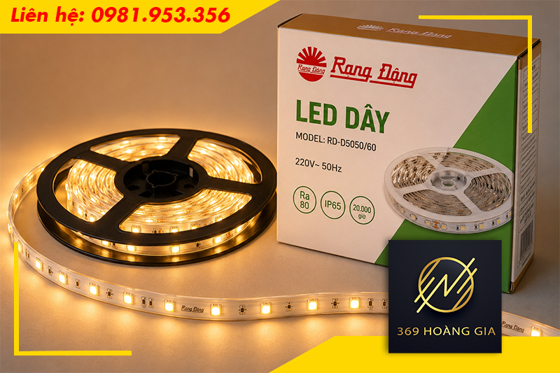 Vì sao nên lựa chọn đèn LED dây Rạng Đông