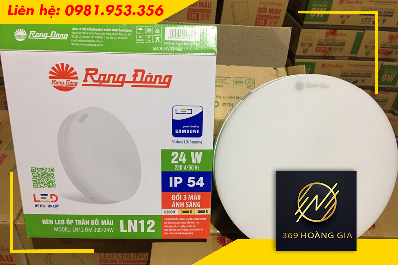 Đèn led ốp trần Rạng Đông được nhiều người lựa chọn