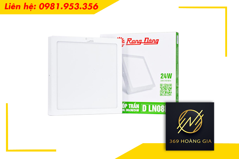 Đèn LED ốp trần vuông Rạng Đông