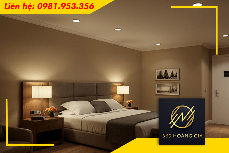 Đèn led âm trần Rạng Đông phòng ngủ