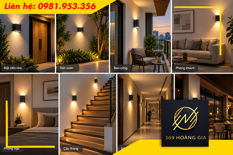 Ứng dụng thực tế của đèn LED gắn tường Rạng Đông